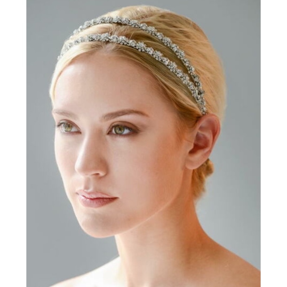 Erica Koesler Double Rhinestone Wedding Headband
